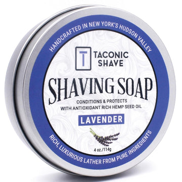 Taconic Shave Urban Woods Scent Shaving Soap – Cedar, Tobacco & Vanilla Aroma – Barbershop Quality Lather Puck With Natural Oils – Handmade In Usa – 3" Round