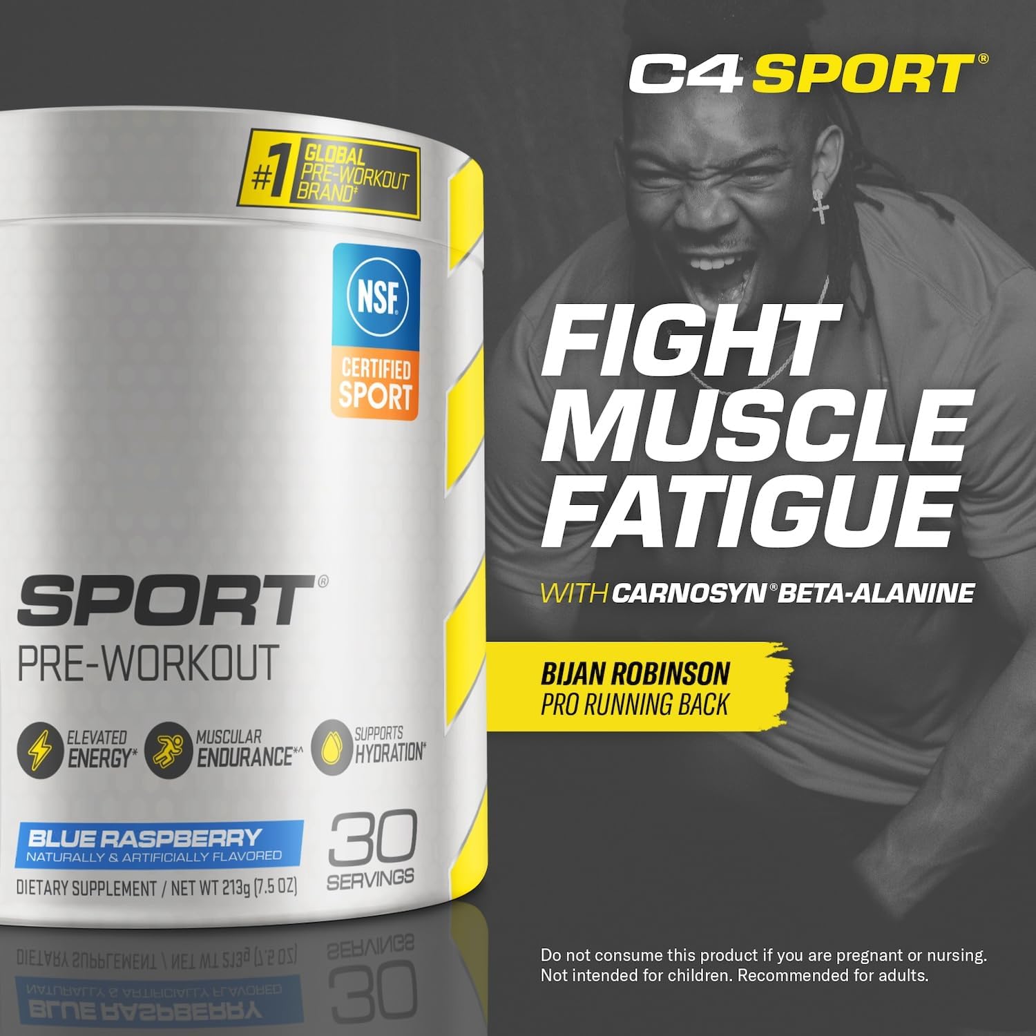 Cellucor C4 Sport Pre Workout Powder Blue Raspberry - Pre Workout Ener