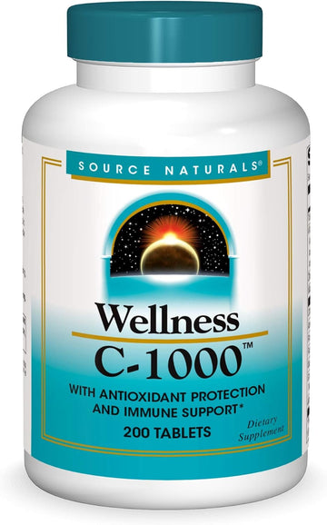 SOURCE NATURALS Wellness C-1000 Tablet, 200 Count