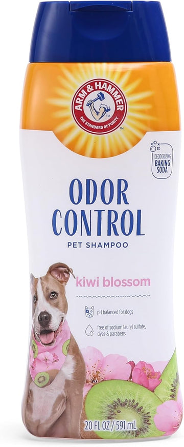 Arm & Hammer Super Deodorizing Shampoo For Dogs, Kiwi Blossom Scent, 473 Ml (Pack Of 1), White