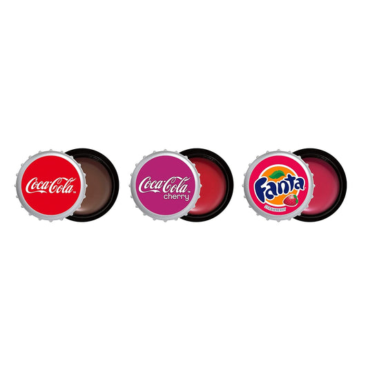 Lip Smacker Coca Cola Collection, Lip Balm Made For Kids - Coke Bottle Caps, Trio