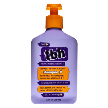 Tbh Teen And Kids Shampoo For Oily Hair, Sulfate And Paraben Free - 12 Oz