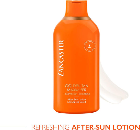 Lancaster Golden Tan Maximizer After Sun Lotion 400Ml | One Month Tan Prolonging | Natural Tan Accelerator | Soothes And Calms Sun-Exposed Skin | Softens Skin With Velvety Finish