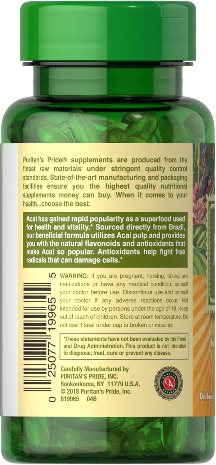 Puritan's Pride Acai 1000 mg