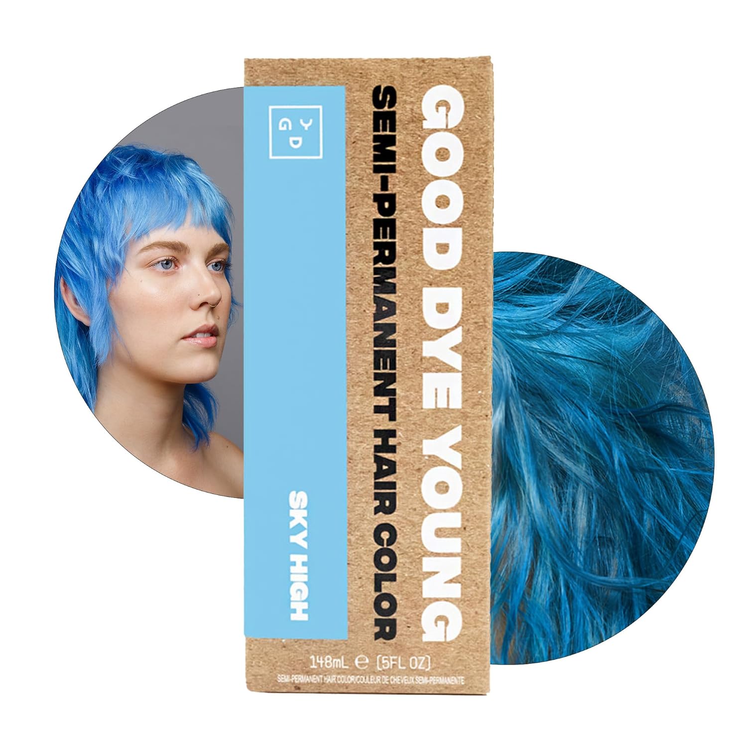 Good Dye Young Semi-Permanent Hair Color, Vegan And Cruelty-Free Peach Orange Hair Dye, Last Up To 24 Washes, Non-Damaging Conditioning Hair Color (5Fl Oz, Peach Fuzz)