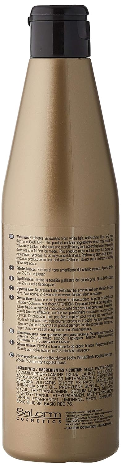 Salerm Shampoo For White Hair, 16.8 Ounce