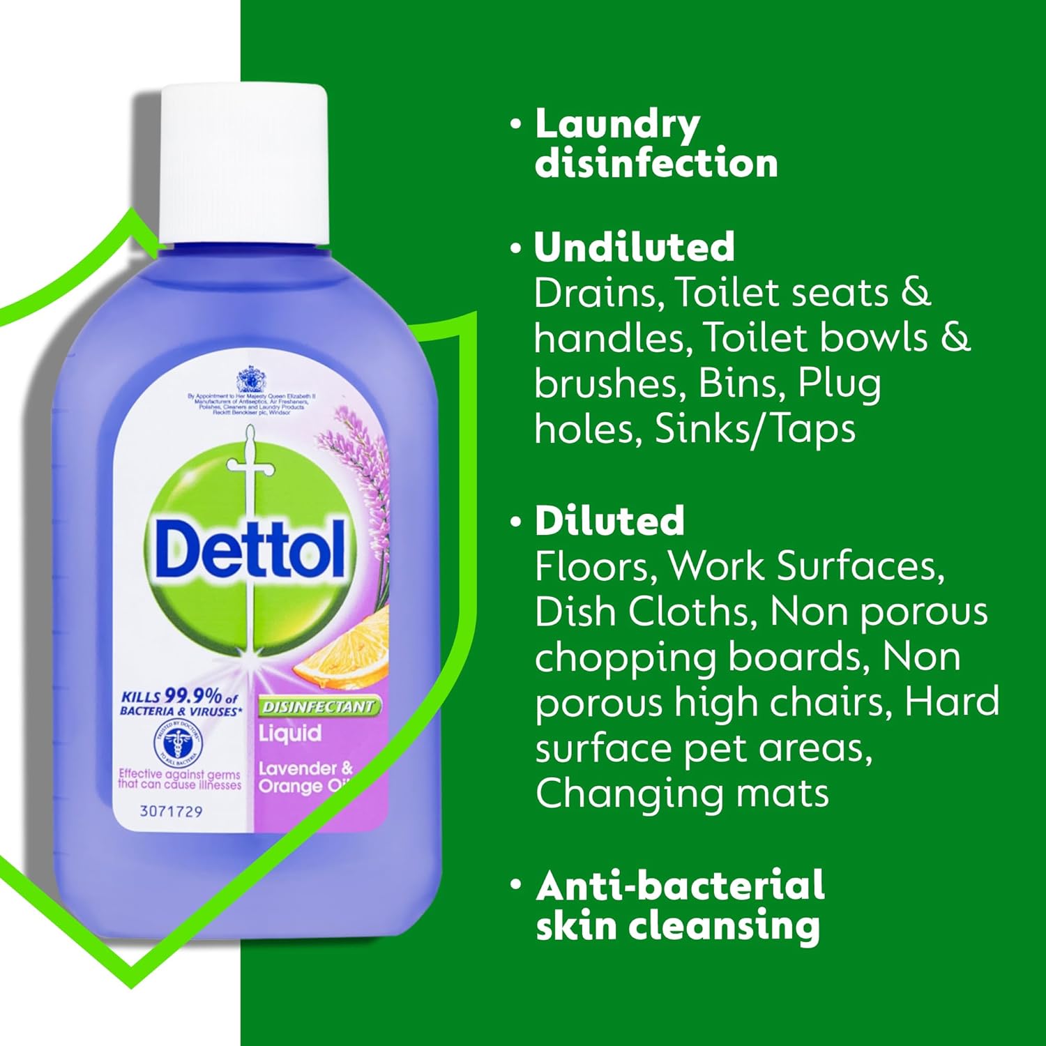 Dettol Disinfectant Liquid Lavender and Orange 500 ml : Amazon.co.uk: Grocery
