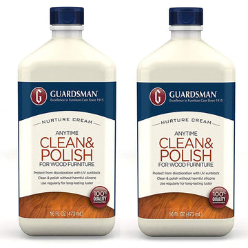 Guardsman Clean & Polish for Wood Furniture - Cream Polish 16 oz - Silicone Free, UV Protection - 461500 (2)