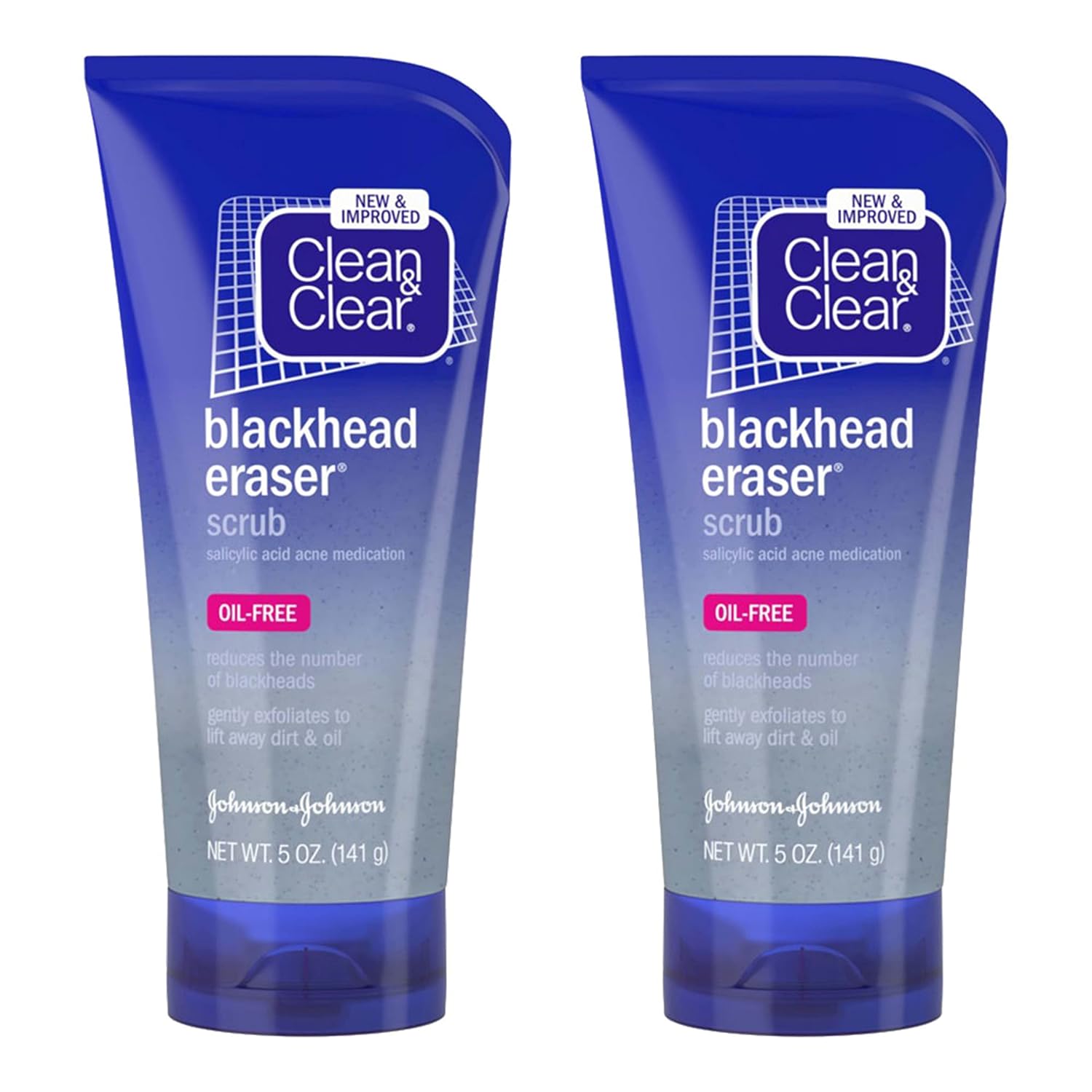 Clean & Clear Blackhead Eraser Oil-Free Facial Scrub With 2% Salicylic Acid Acne Medication, Exfoliating Daily Face Scrub For Acne-Prone Skin Care, 5 Oz