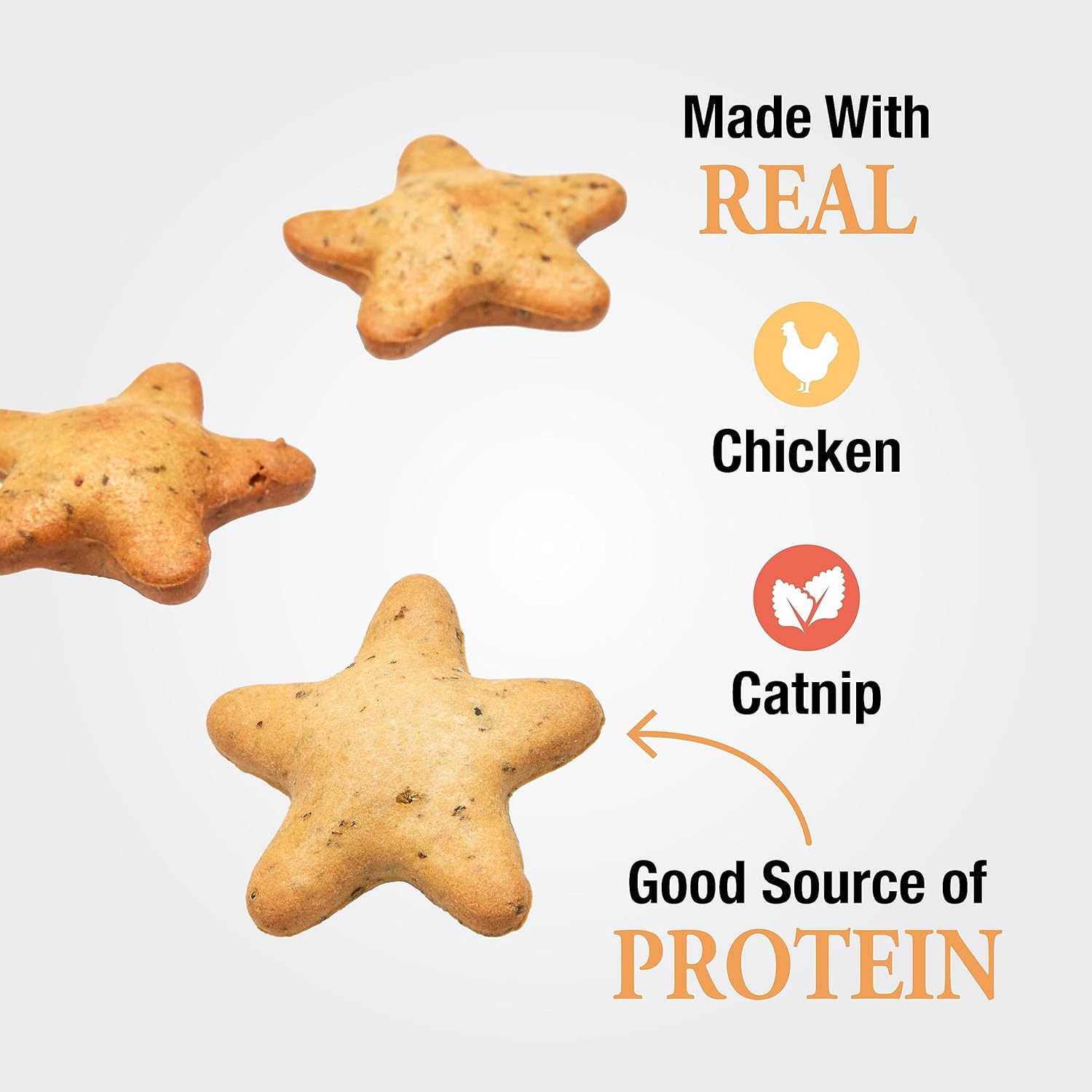 Good ‘n’ Tasty Spinning Stars Cat Treats, 3.2 Ounce Bag, 2-in-1 Treat & Toy Made with Real Chicken, Chicken Liver & Catnip, Encourages Playfulness & Low Calorie, 2 Pack : Pet Supplies