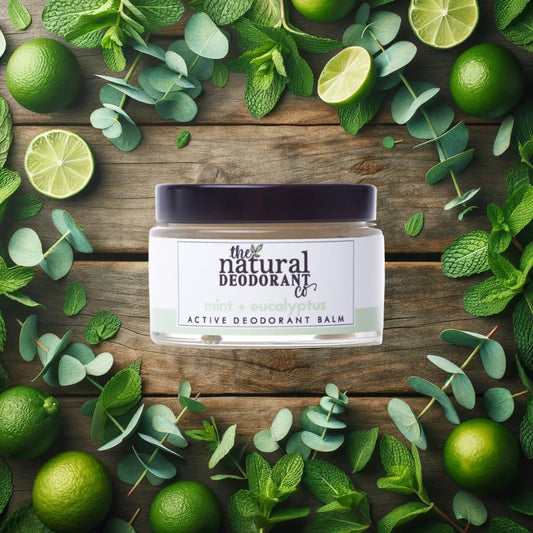 The Natural Deodorant Co, Active Deodorant Balm Orange & Bergamot 55G, Aluminium Free, Plastic Free, Extra Strength