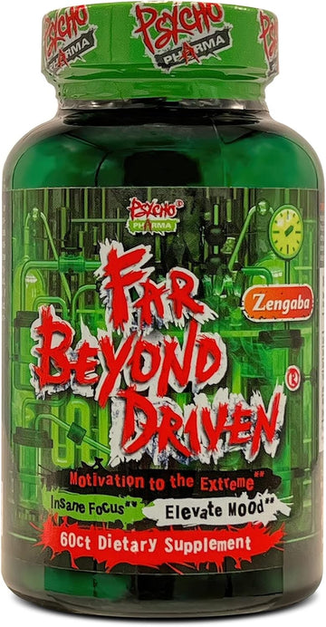 Psycho Pharma Far Beyond Driven, For Increased Energy To Burn With Improved Focus, Positive Mood