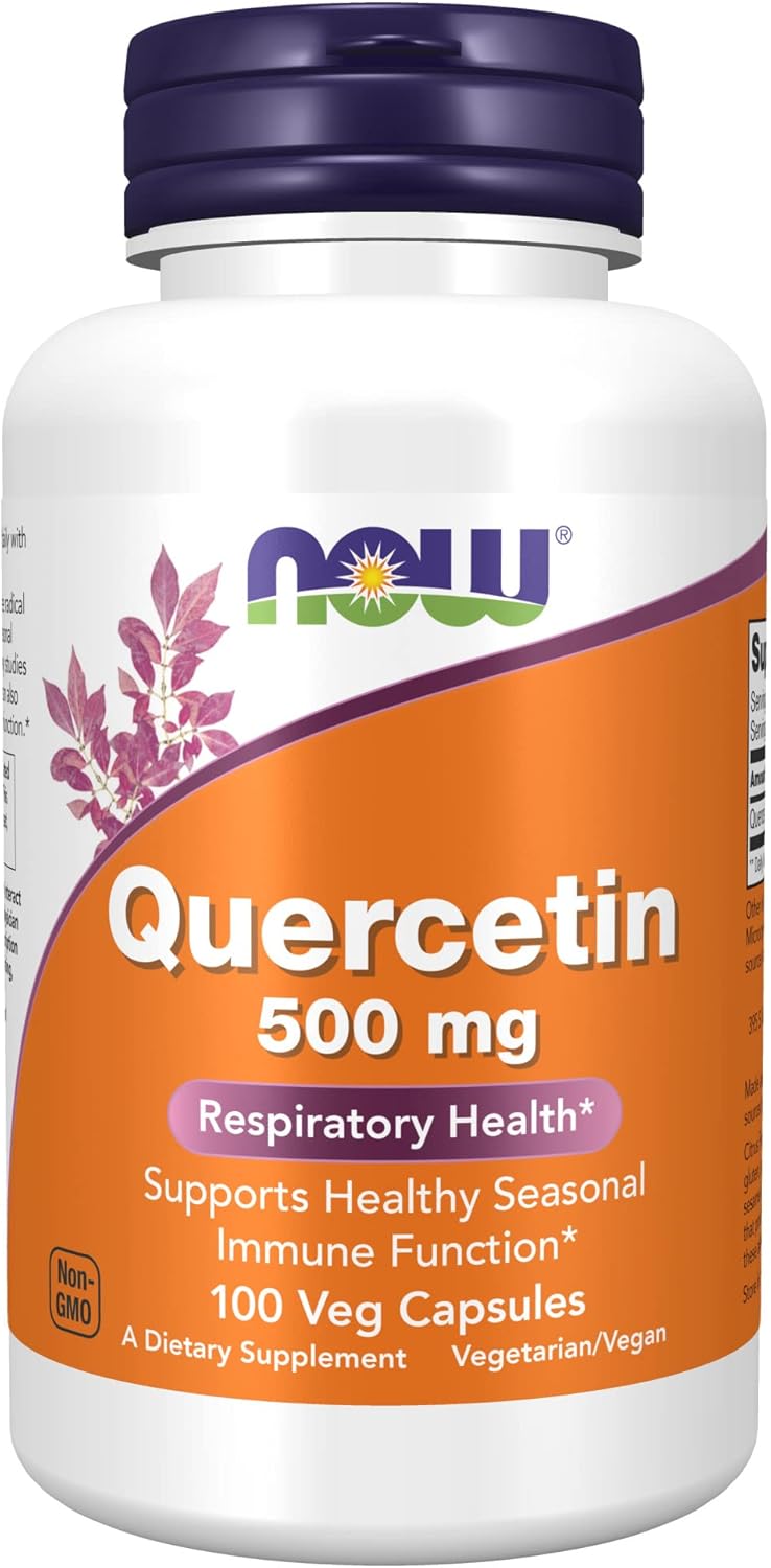 Now Quercetin 500Mg,100 Veg Capsules