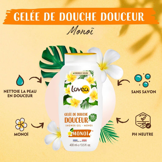 Lovea Sulfate-Free Shower Gel Monoï 400 Ml