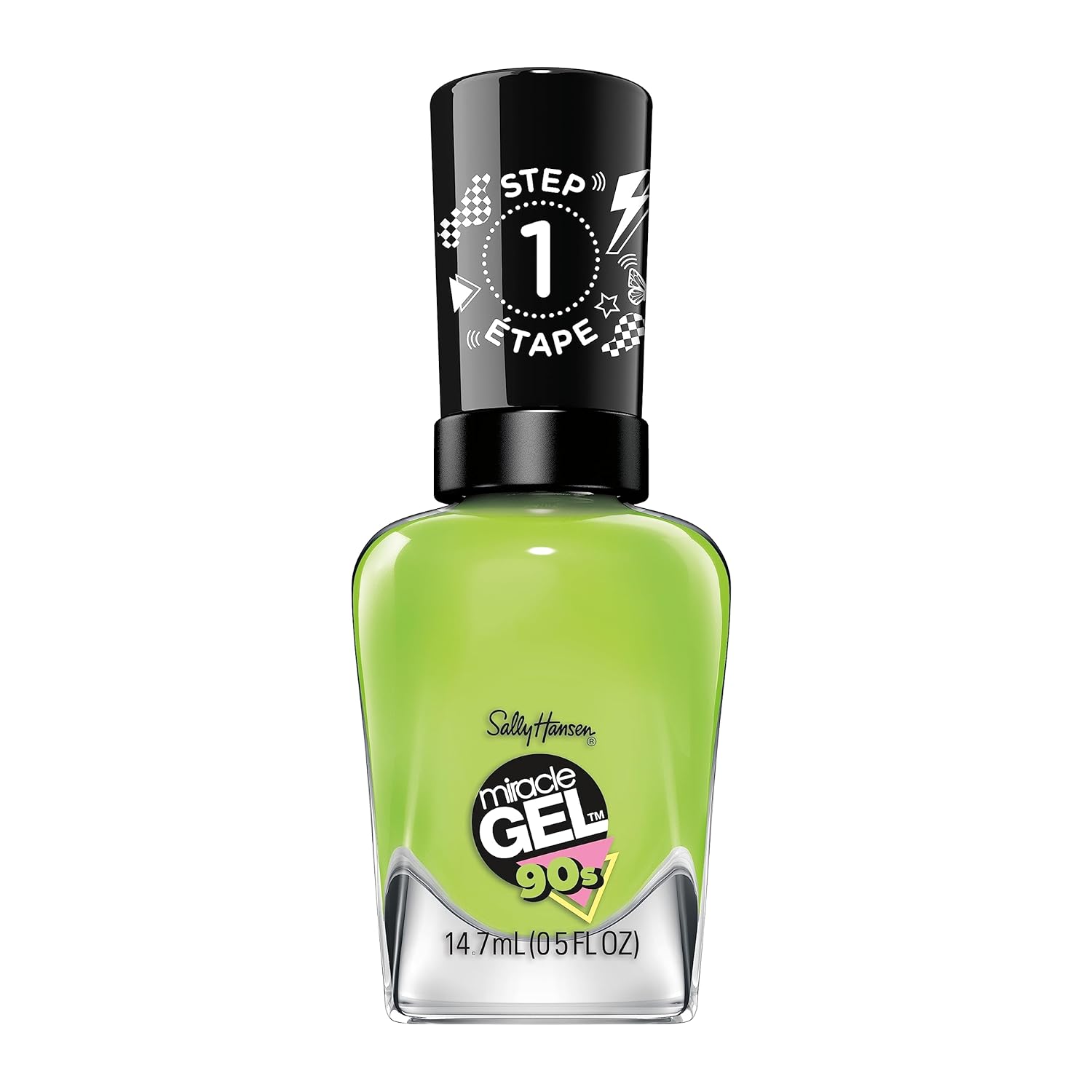 Sally Hansen Miracle Gel™, Hue Had To Be There Toadally Buggin', Long Lasting, Gel-Like Formula, No Uv Lamp Needed, Green Nail Polish