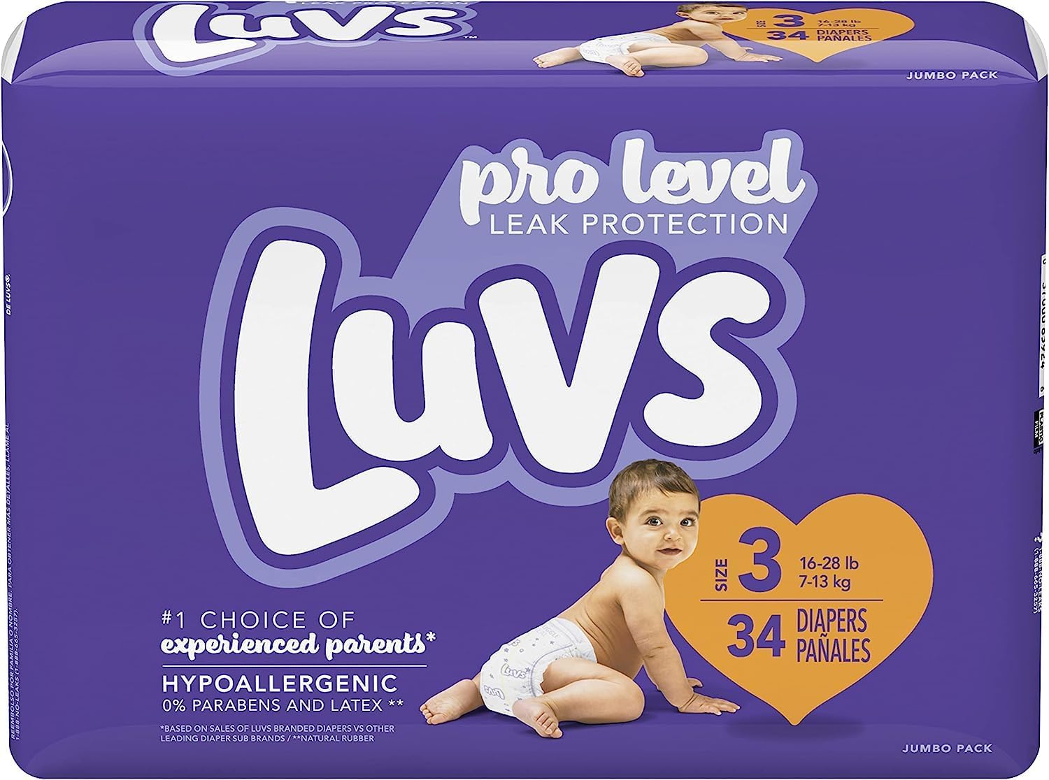 Luvs Diapers - Size 3, 34 Count, Paw Patrol Disposable Baby Diapers