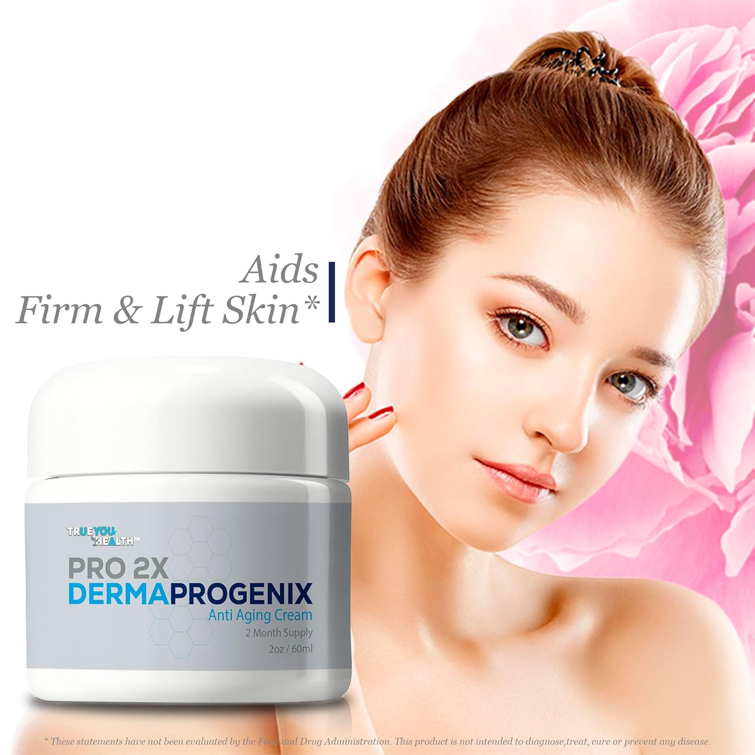 Pro 2X Derma Progenix Cream - Anti Aging Cream - 2 Month Supply - Skin Firming Moisturizer With Vitamin C, Collagen, & Ceramides - Reduce Wrinkles Appearance - Improve Skin Tone, Texture, & Hydration : Beauty & Personal Care