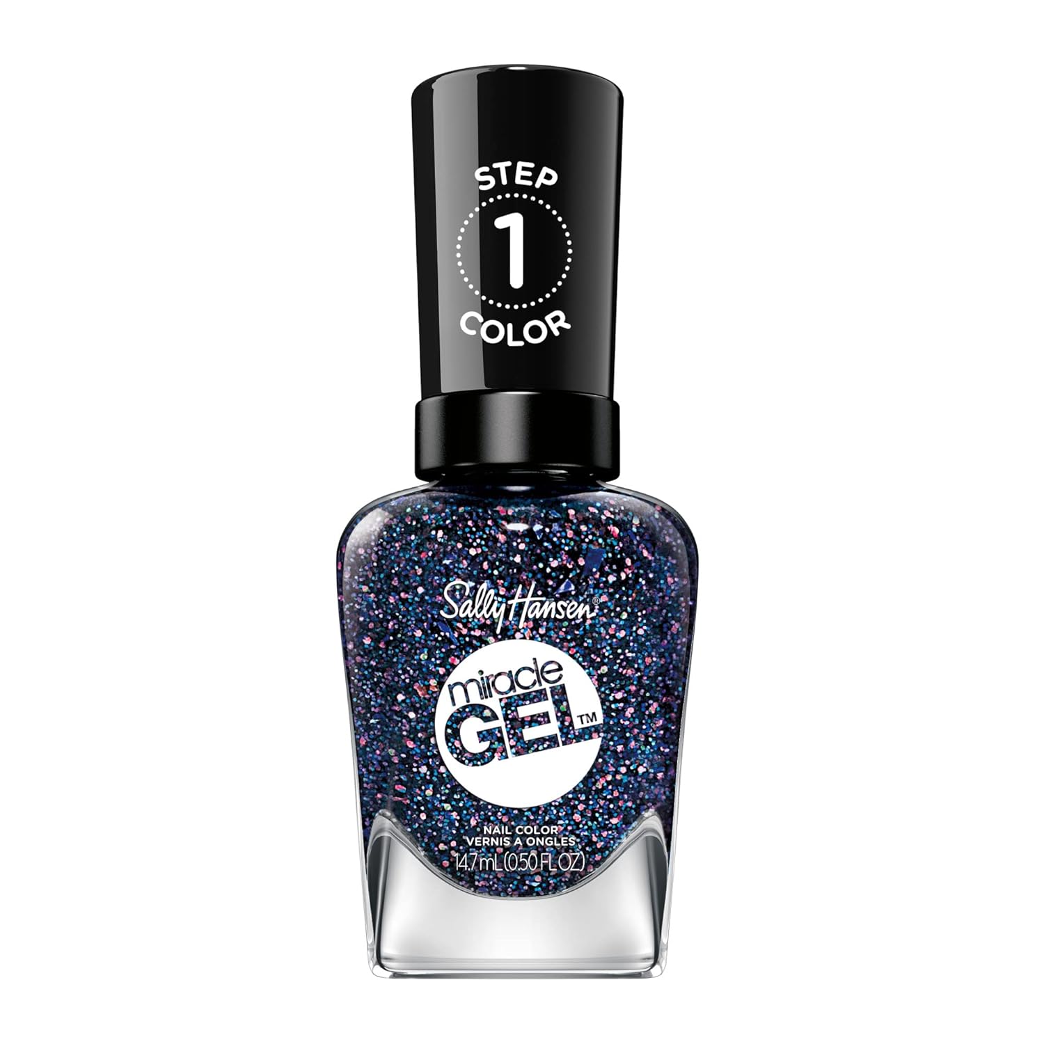 Sally Hansen Miracle Gel™, Travel Seekers Girls Flip, Long Lasting, Gel-Like Formula, No Uv Lamp Needed, Glitter Nail Polish