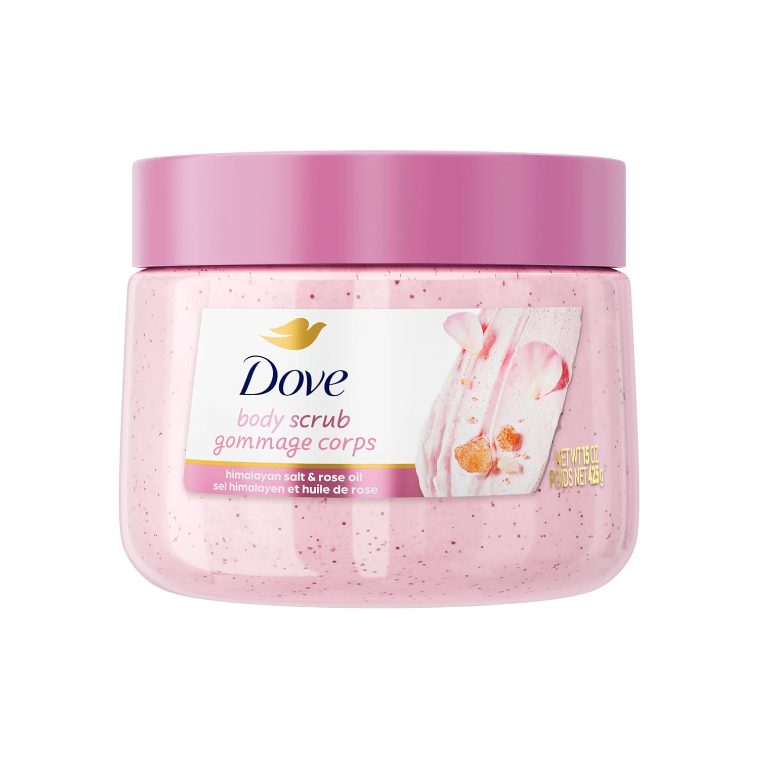 Dove Cherry & Chia Milk Body Scrub Exfoliates And Deeply Nourishes For Smooth, Radiant Skin 15 Oz