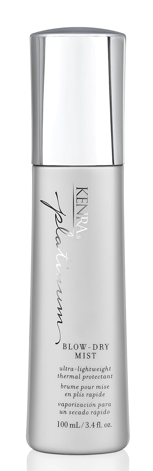 Kenra Platinum Blow-Dry Mist | Ultra-Lightweight Thermal Protectant | Detangles, Smooths, & Softens | Eliminates Frizz & Resists Humidity | Fine To Medium Hair