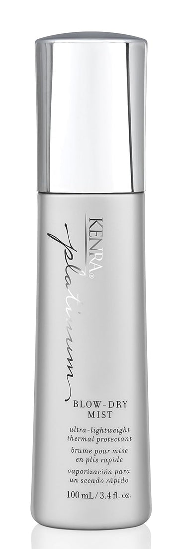 Kenra Platinum Blow-Dry Mist | Ultra-Lightweight Thermal Protectant | Detangles, Smooths, & Softens | Eliminates Frizz & Resists Humidity | Fine To Medium Hair