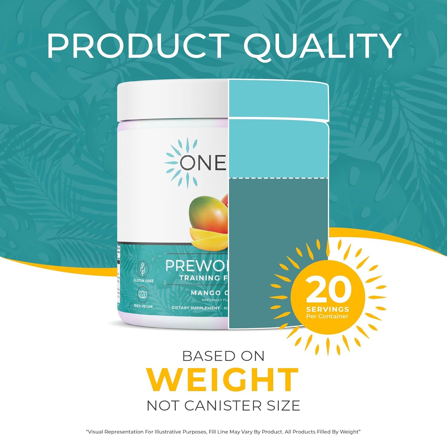 One Sol Pre-Workout for Women, Enhanced Pump & Focus, No Jitters Or Crash, Natural Ingredients, 100% Vegan, Gluten Free & Soy Free, (Mango Guava) : Health & Household