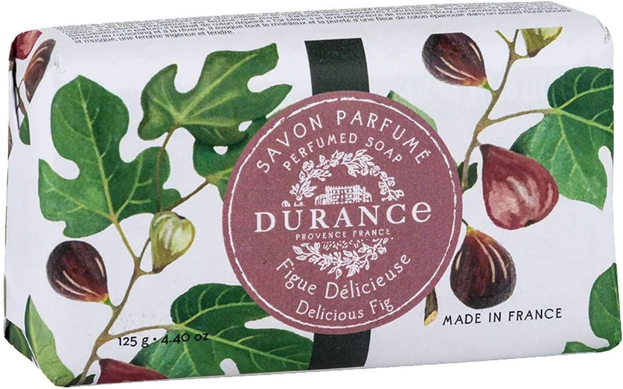 Durance Les Eternelles Delicious Fig Perfumed Soap Bar (125g) Enriched With Sweet Almond Oil | Creamy & Delicately Scented Lather For Normal & Sensitive Skin : Amazon.co.uk: Beauty