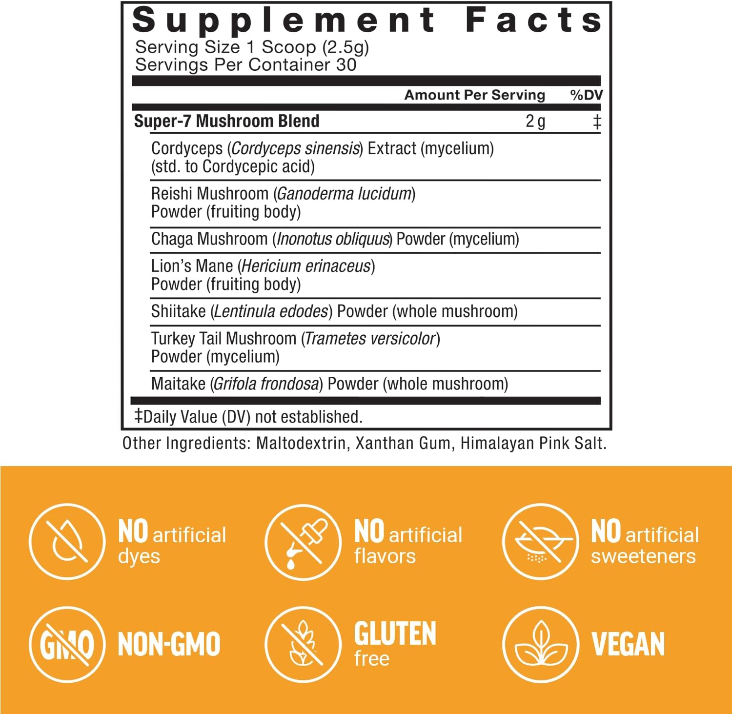 Force Factor Modern Mushrooms Powder, Mushroom Supplement To Support Energy, Focus, Immunity, & Digestion With Cordyceps, Turkey Tail, Chaga, Reishi, Lion’S Mane, Shiitake, Unflavored, 30 Servings