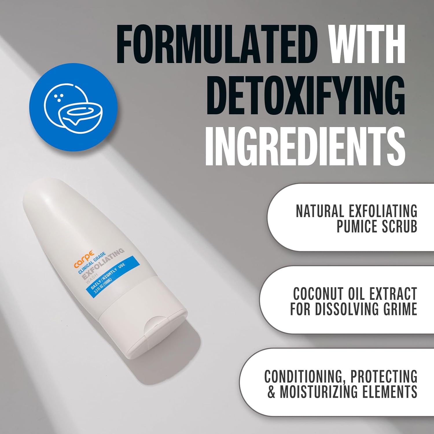 Carpe Exfoliating Underarm Scrub With Odor Protection, Underarm Exfoliator To Improve Deodorant Performance - Energizing Minty Fresh Smell - Armpit Scrub For Women And Men : Beauty & Personal Care