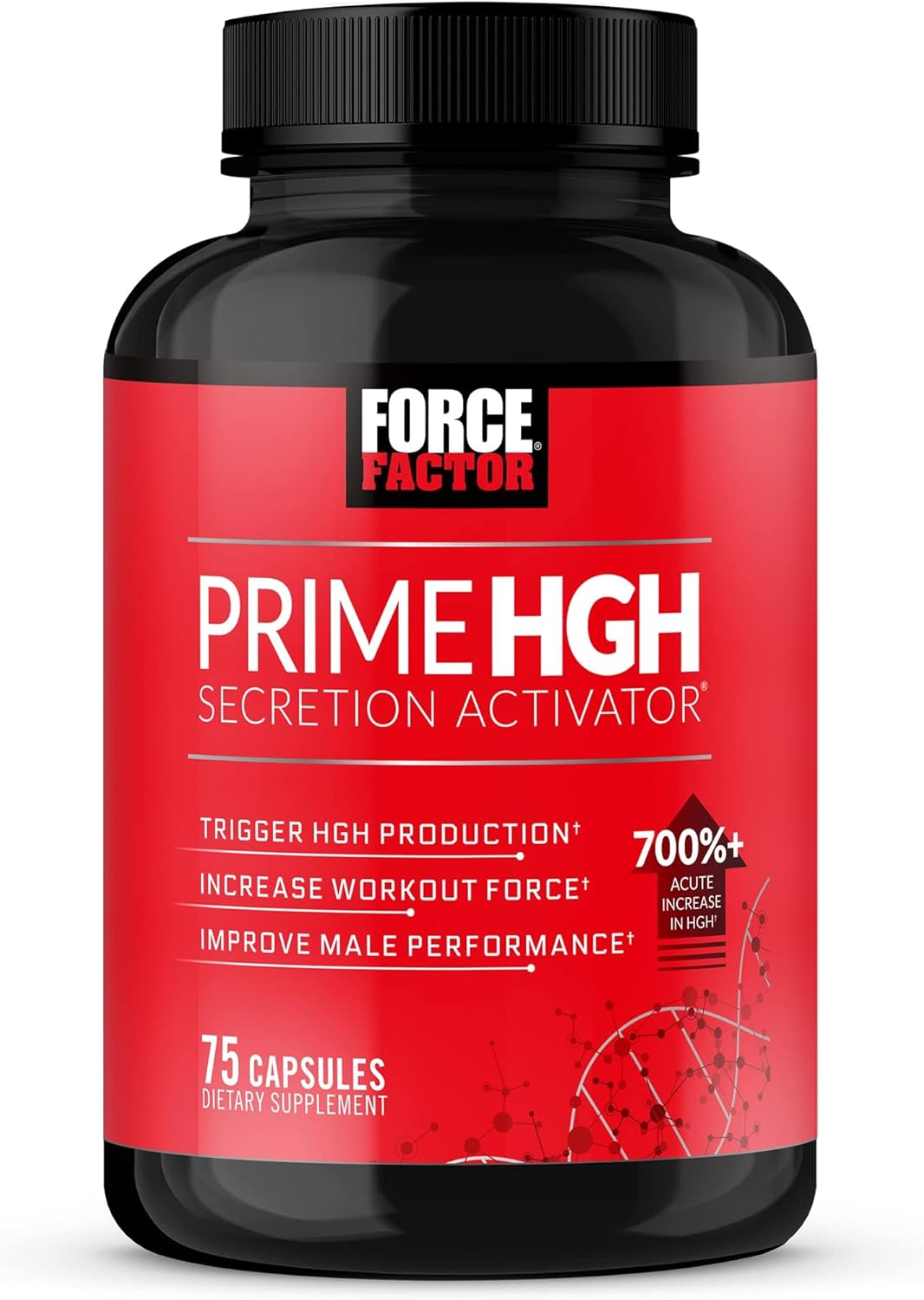 Force Factor Prime Hgh Secretion Activator Supplement For Men With L-Arginine And L-Glutamine To Trigger Hgh Production, Boost Workout Force, And Improve Athletic Performance, 150 Capsules