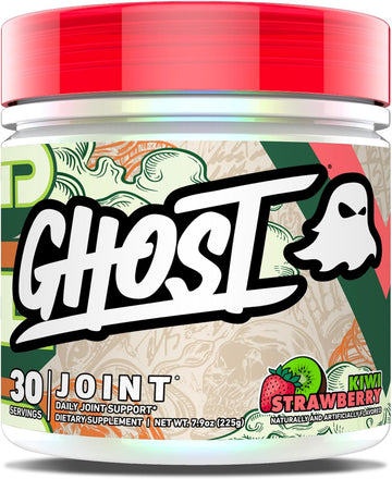 Ghost Joint Supplement, Kiwi Strawberry (30 Servings) - Daily Joint Maintenance Supplement For Men & Women - Glucosamine Hcl, Chondroitin Sulfate & Curcumin - Cartilage, Bones & Joint Support