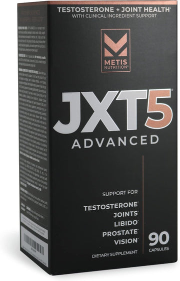 Jxt5 Joint Health - 5-In-1 Men'S Health Supplement To Libido, Prostate, And Vision - Test Boost, Joint Support, And Improve Energy (90 Capsules)