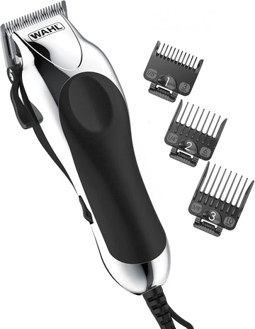 Wahl Usa Chrome Pro Corded Clipper Complete Haircutting Kit For Men – Powerful Total Hair Clipping, Beard Trimming, & Grooming - Model 3024635