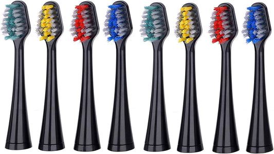 Pursonic 8 Pack Replacement Brush Heads For Pursonic Models S420,S430,S450,S620,S625, Black : Health & Household