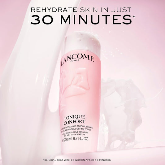 Lancôme Tonique Confort 24 Hr Hydrating Milky Toner- Face Toner With Hyaluronic Acid, Acacia Honey, And Sweet Almond Oil For Visibly Softer, Smoother, Hydrated Skin