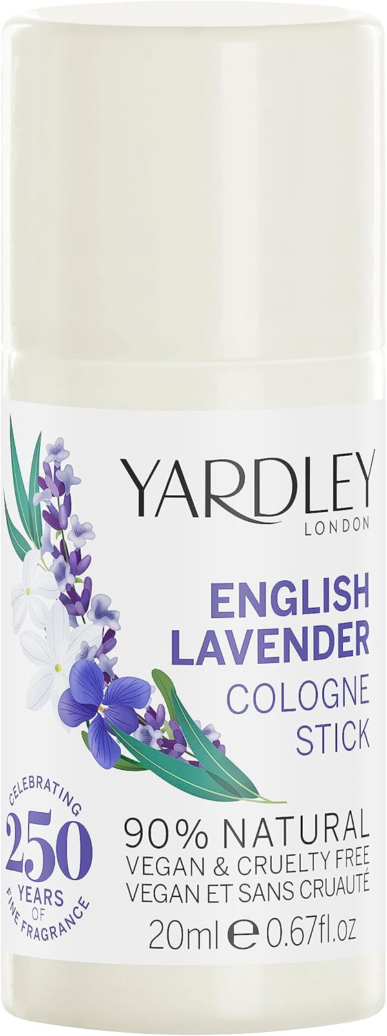 Yardley London English Lavender Cologne Stick, Solid Perfume Stick for Women with Notes of Bergamot and Sage, Soothing Womens Perfume 20ml : Amazon.co.uk: Beauty