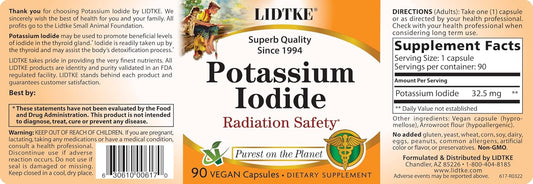 Lidtke Potassium Iodide 90 Vegcap : Health & Household