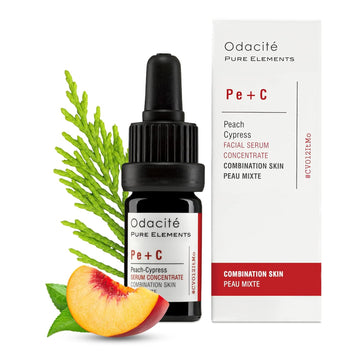 Odacité Acne Serum Concentrate For Face, Pore Cleanser Facial Oil For Combination Skin With Peach & Cypress - Purifying Anti-Aging Facial Serum For Balanced-Looking Complexion - 0.17 Fl. Oz