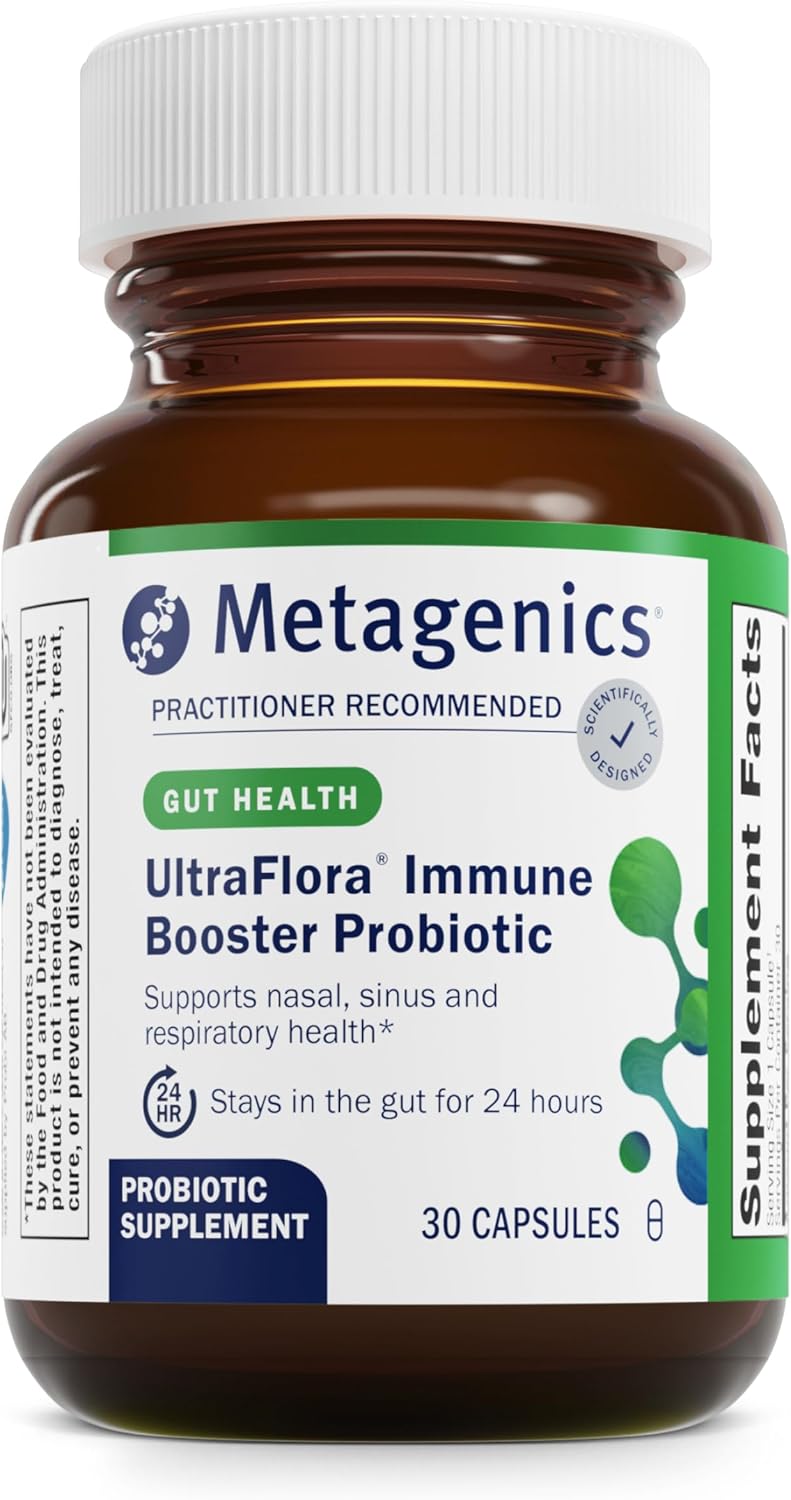 Metagenics Ultraflora Immune Booster Probiotic - Daily Probiotic - Healthy Nasal, Sinus, & Respiratory Function* - 30 Count