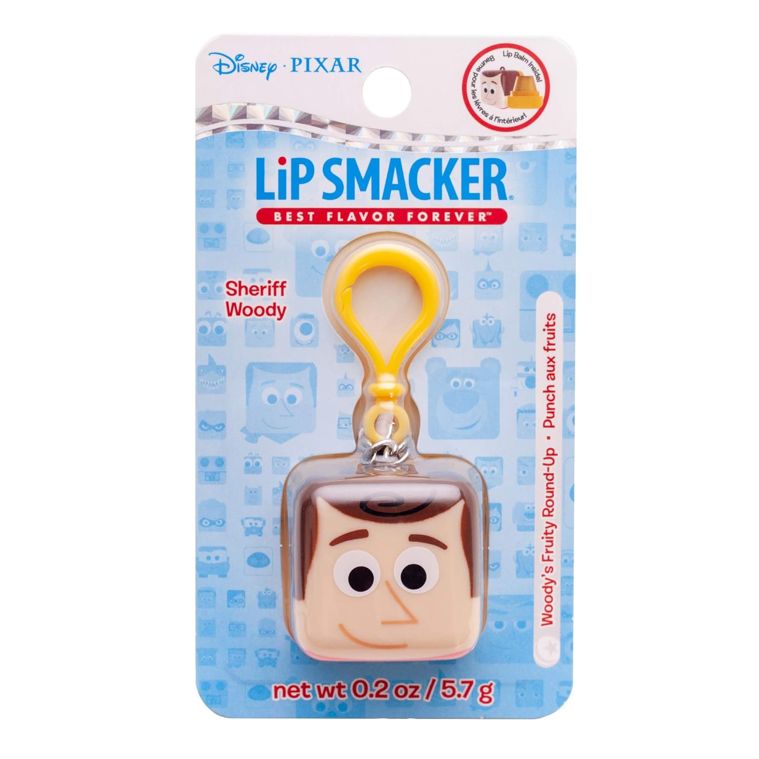 Lip Smacker Pixar Cube Balm, Woody, 1 Lip Balm in a Collectable Key Chain : Beauty & Personal Care