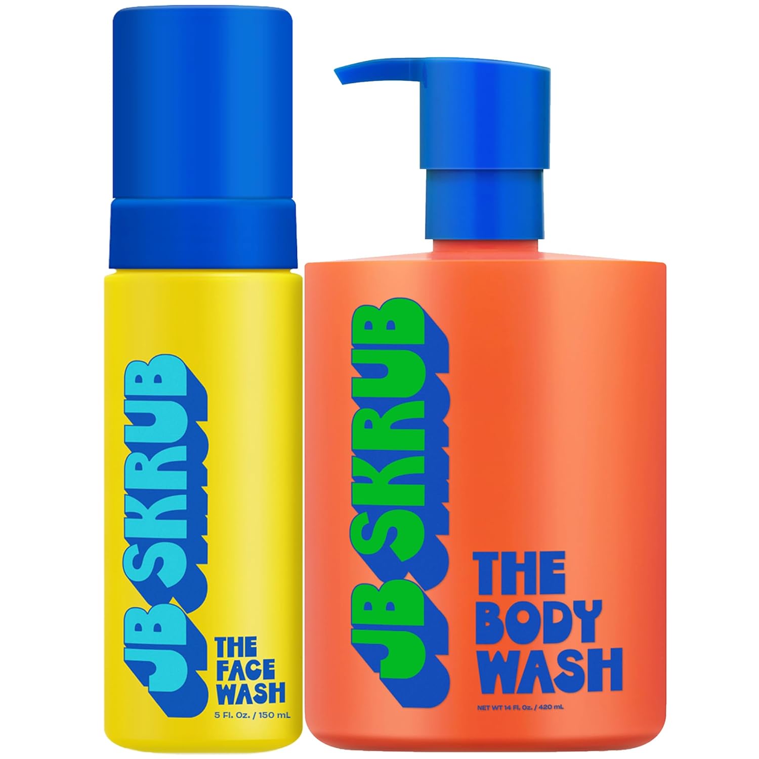 Foaming Acne Face Wash And Citrus Scented Boys Body Wash - Teen,Tween And Kid Skincare Duo - Fight Acne, Conquer Adolescent Funk With Confidence