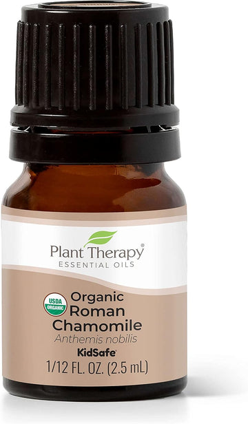 Plant Therapy Organic Roman Chamomile Essential Oil 2.5 Ml (1/12 Oz) 100% Pure, Undiluted, Therapeutic Grade