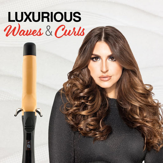 CHI Tourmaline Ceramic Curling Iron, Creates Luxurious Waves & Curls, Reduces Frizz & Static & Adds Exceptional Shine, Cruelty-Free, 1.5" Iron