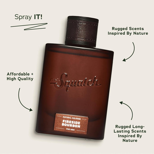Dr. Squatch Natural Cologne For Men - Scent-Lock Technology And Sustainably-Sourced Ingredients - Woodland Pine Cologne (1.7 Fl Oz)