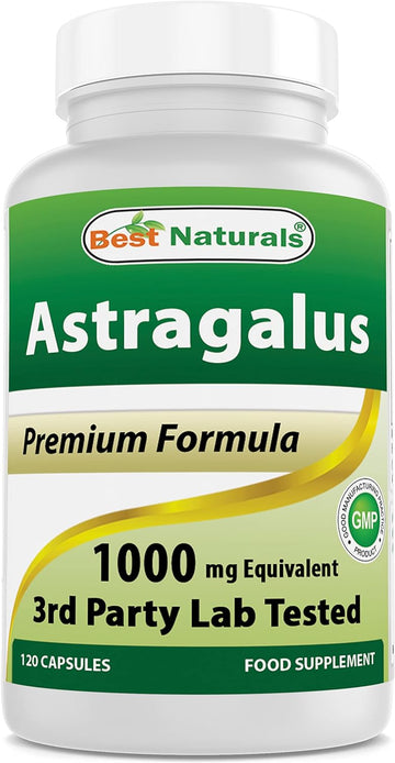 Best Naturals Astragalus Capsule, 1000 mg, 120 Count