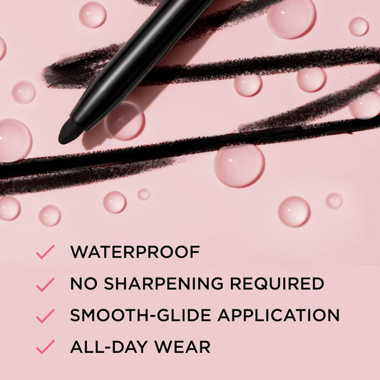 It Cosmetics Superhero No-Tug Retractable Eyeliner - All-Day Wear, Waterproof Formula Won’T Smudge - With Avocado Oil, Chamomile Extract, Vitamin E & Carnauba Wax - 0.008 Oz