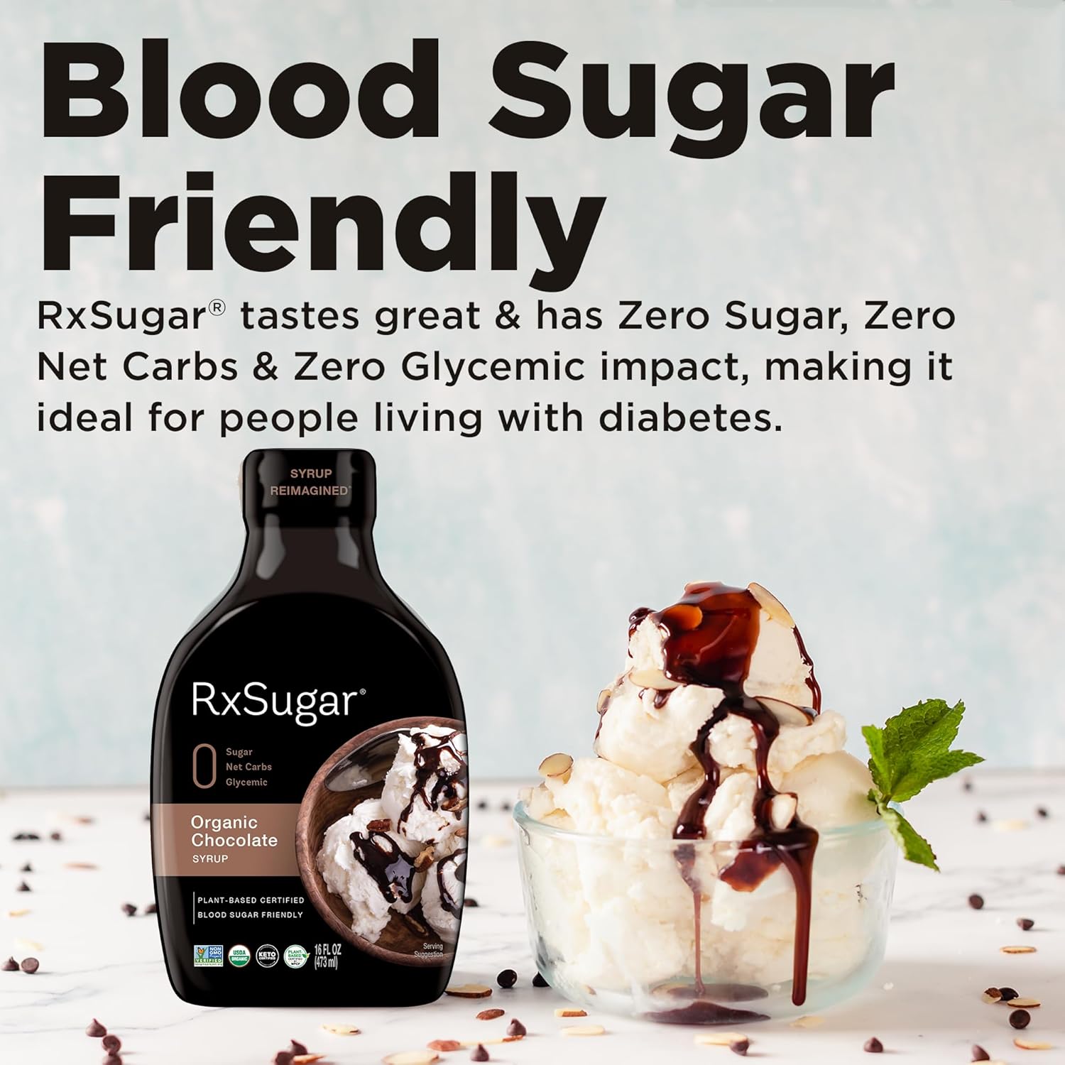 Rxsugar Khch00395964 16 Fl Oz Organic Cinnamon Syrup : Grocery & Gourmet Food
