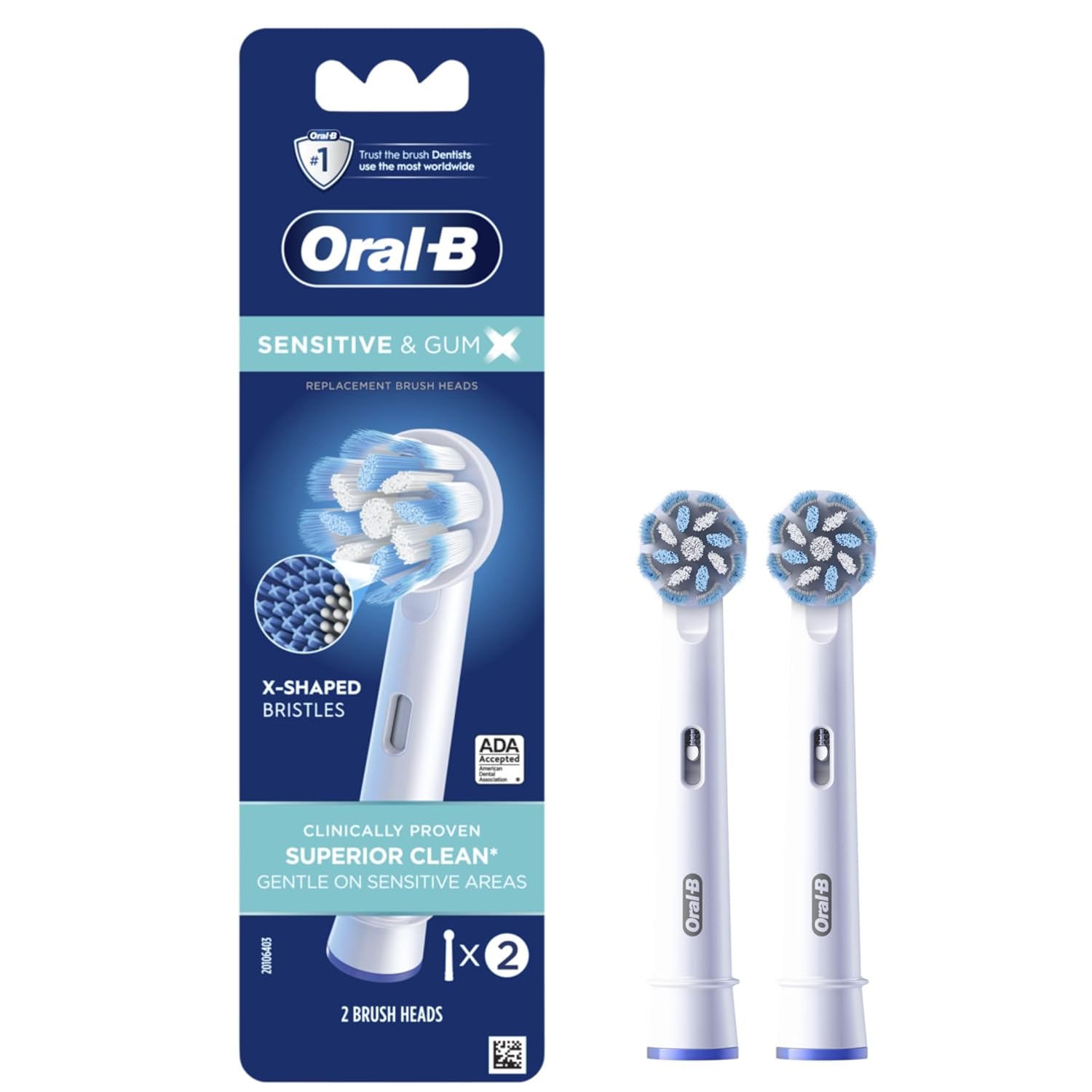 Oral-B Gum Care Replacement Brush Heads For An Oral-B Electric Toothbrush, Pack Of 2