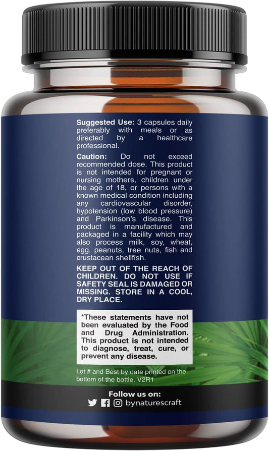 Herbal Prostate Health Supplements for Men - Advanced Prostate Supplements for Men with Beta Sitosterol Selenium Pygeum and Saw Palmetto for Men Prostate Support and Frequent Urination - 90 Capsules