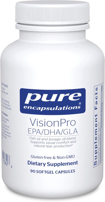 Pure Encapsulations Visionpro Epa/Dha/Gla | Supports Natural Tear Production And Retention Of Eye Moisture* | 90 Softgel Capsules